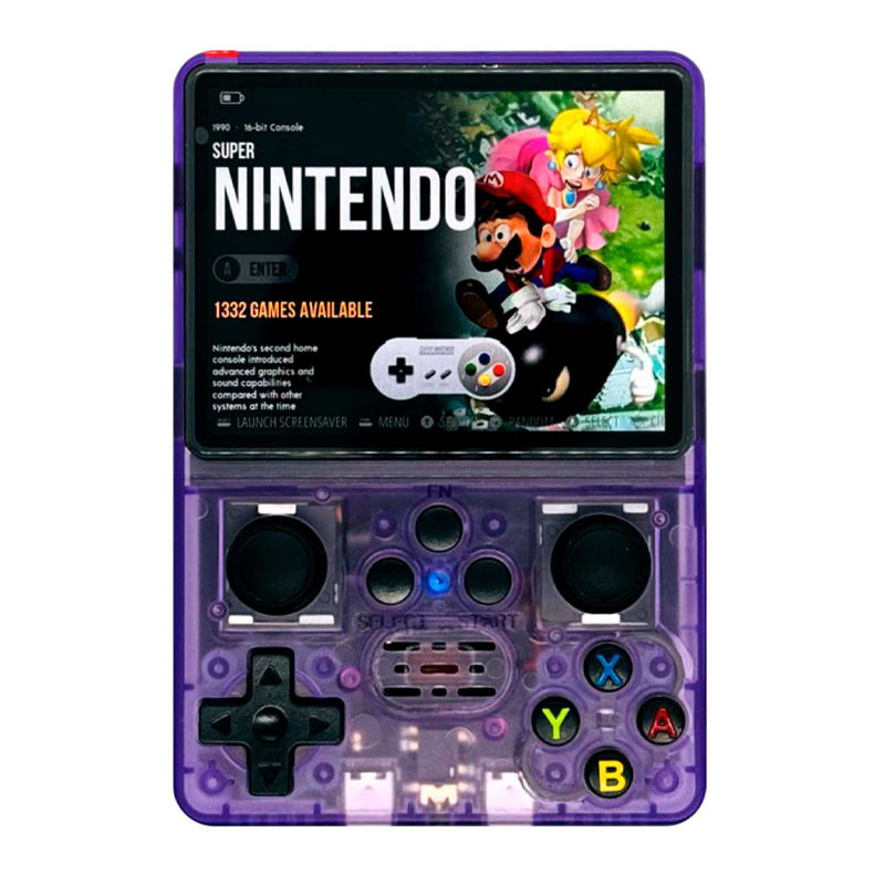 Consola Portátil Game R35S 3.5&quot; 64GB - Purple